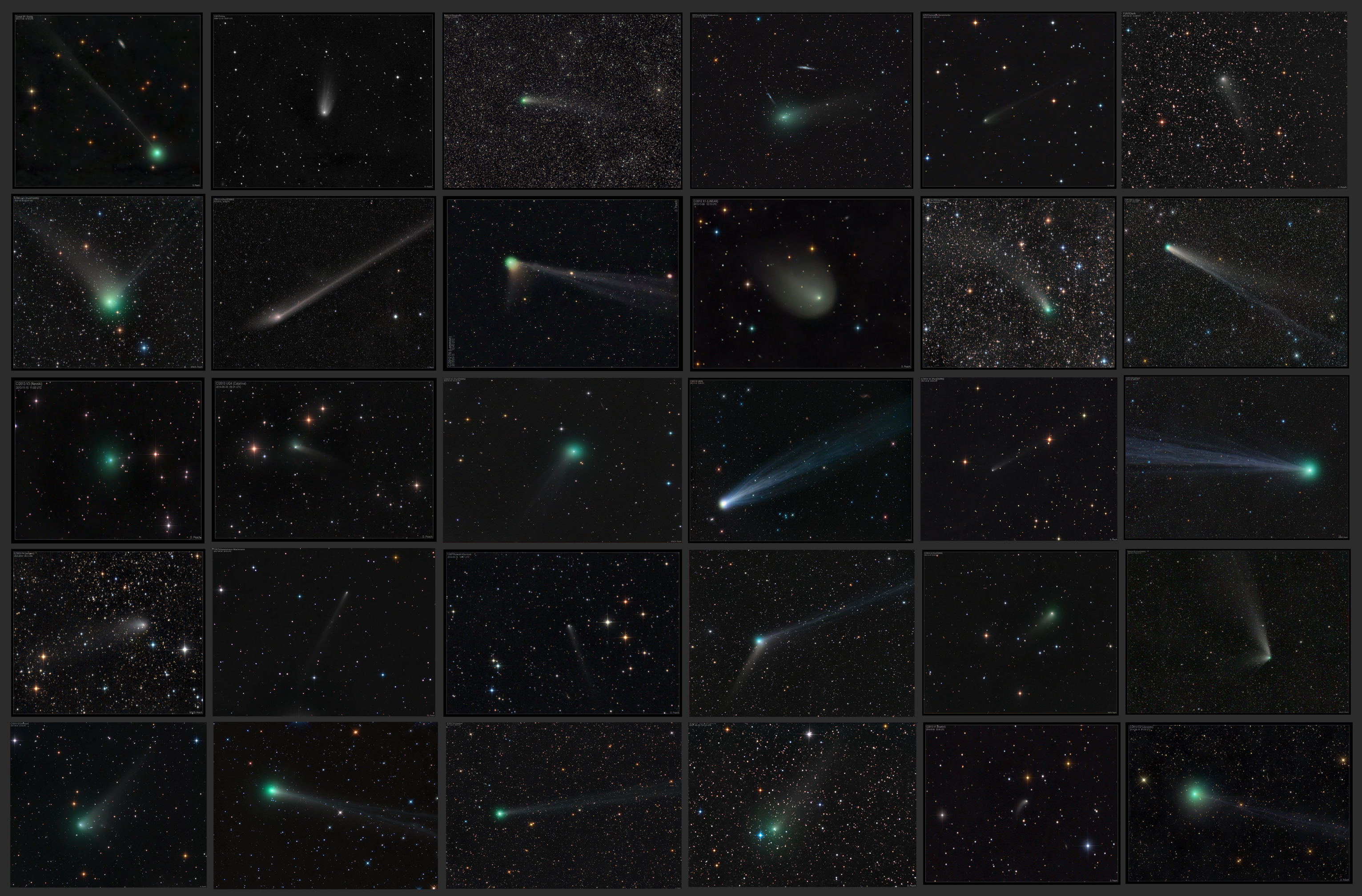 Кометы коллаж